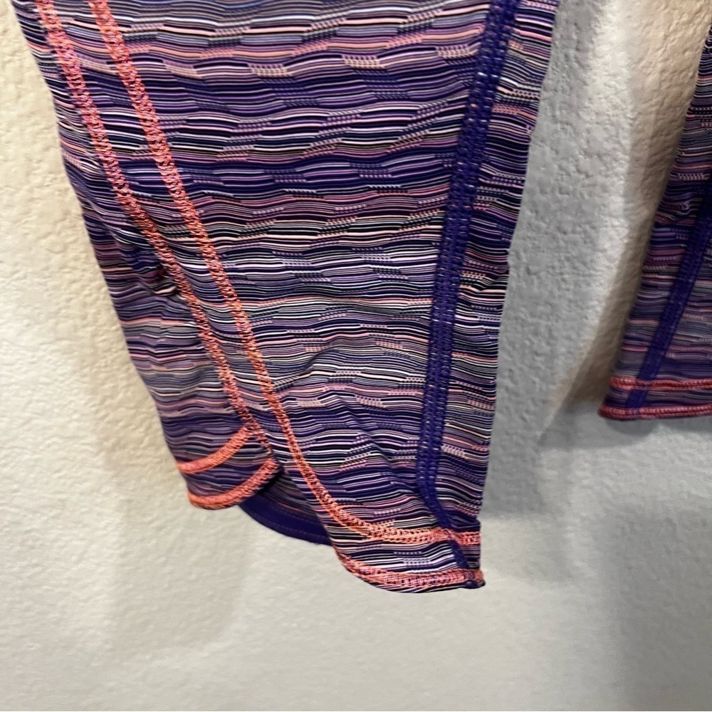Lululemon Run: Top Speed Crop Space Dye Twist Iris Flower Pink Shell size 4 - Picture 7 of 9